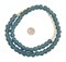 The Bead Chest African Recycled Glass Beads, 11mm - Full Strand Eco-Friendly Fair Trade Sea Glass Beads from Ghana Handmade Ethnic Round Spherical Tribal Boho Krobo Spacer Beads